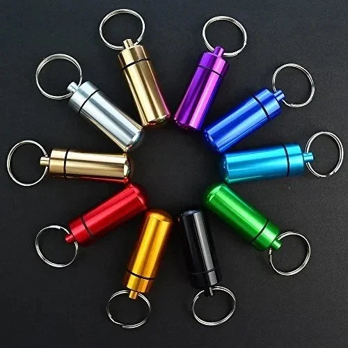 Llavero Portátil Pastillero Impermeable