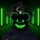 Mascara Neon Oso Asesino Disfraz KG552