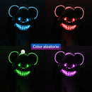 Mascara Neon Oso Asesino Disfraz KG552