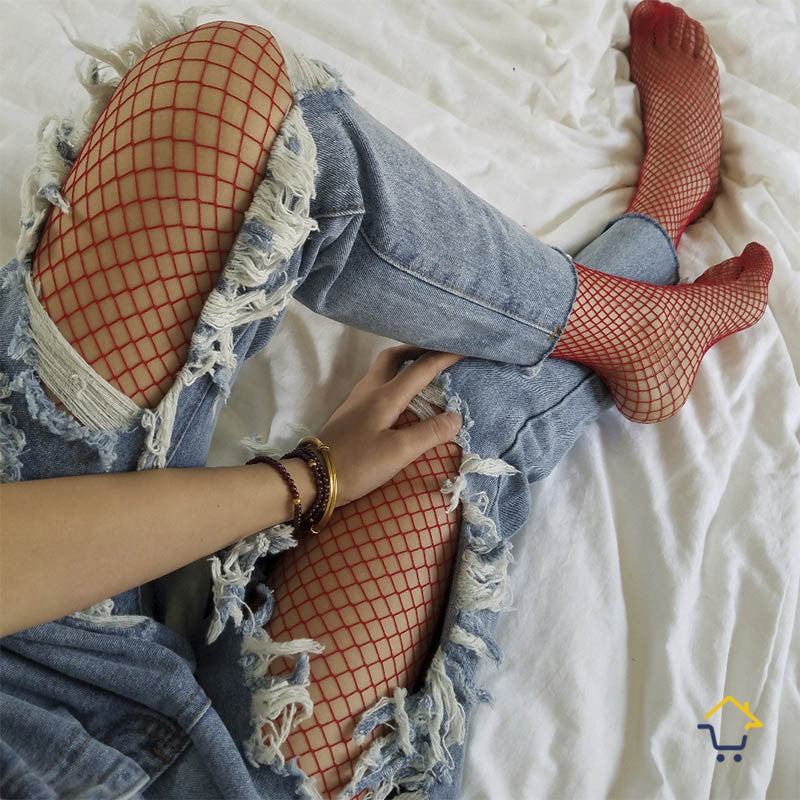Medias Malla Red Pantimedias Mujer