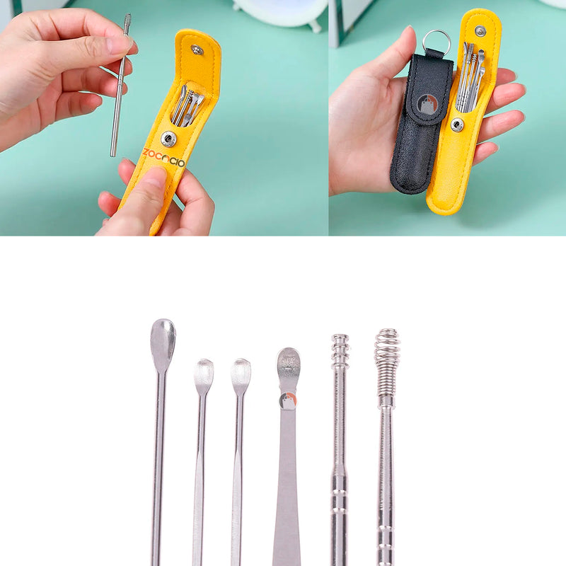 Set Limpiador De Oídos X6 Piezas Higiene