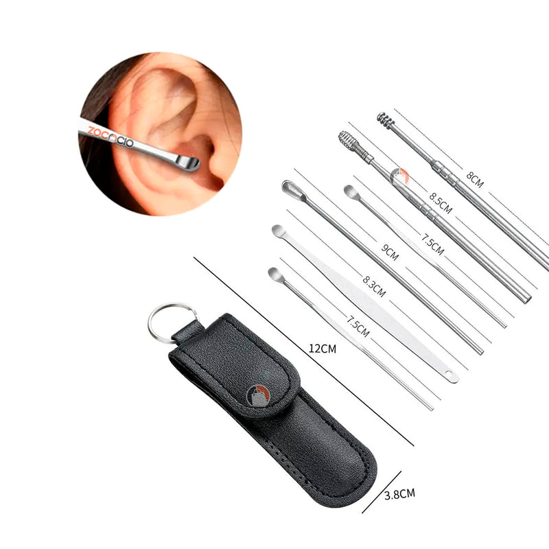 Set Limpiador De Oídos X6 Piezas Higiene
