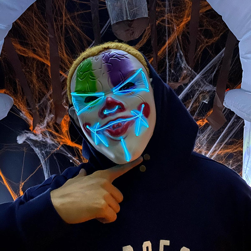 Mascara Payaso It LED Luz