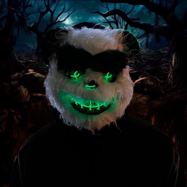 Mascara Oso Macabro LED Neon