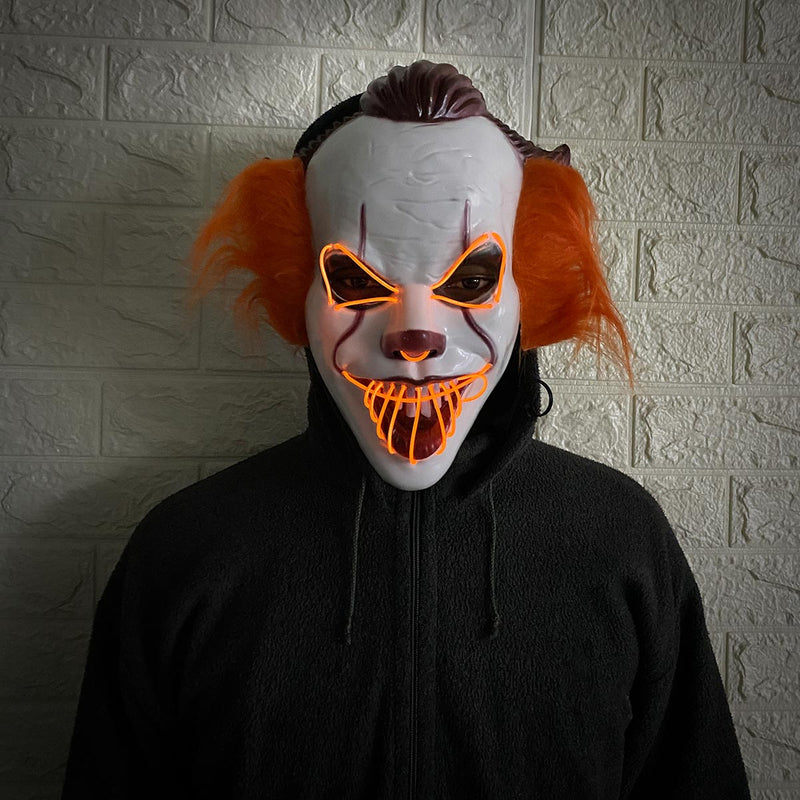 Mascara Payaso It Led Luz Neon