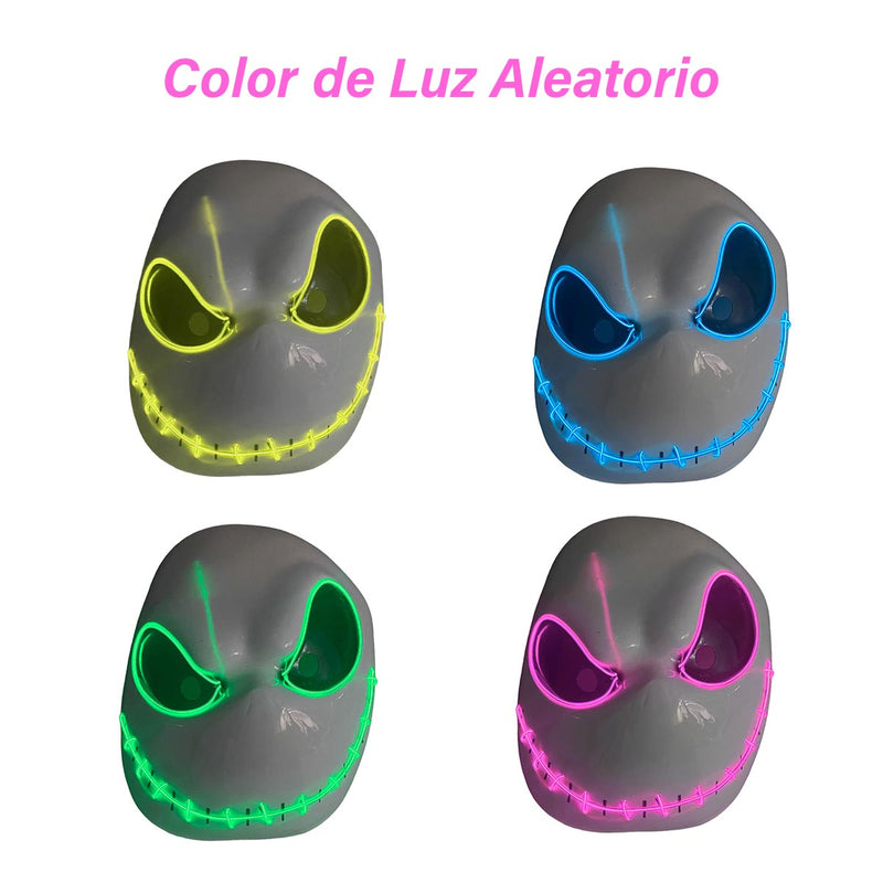 Mascara Jack Luz Neon Halloween