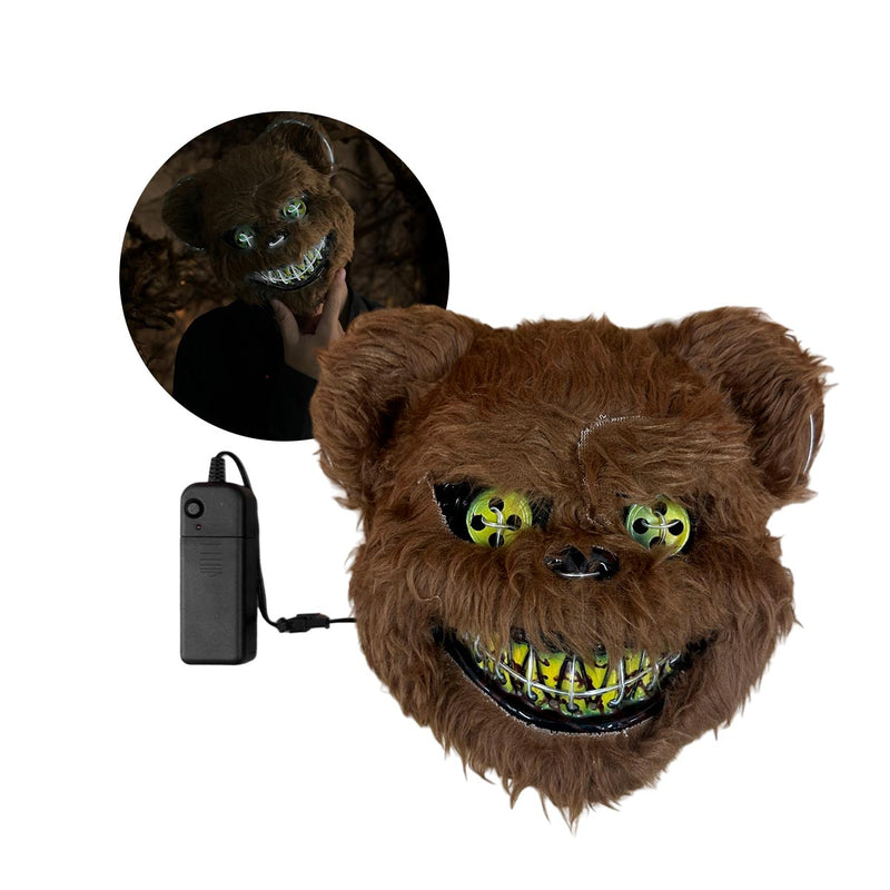 Mascara Oso Macabro LED Neon