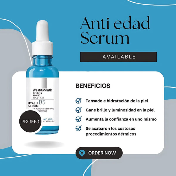 Serum Acido Hialurónico Efecto Botox WEST&MONTH