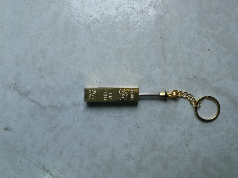 Llavero Encendedor Recargable Oro