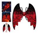 Alas Angel Negrorojo Luces Led