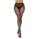 Panty Medias Negras Abstracto