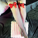 Medias de Red Lazo Rojo Lunares