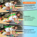 Rueda Abdominal Automática con Soporte para Codos