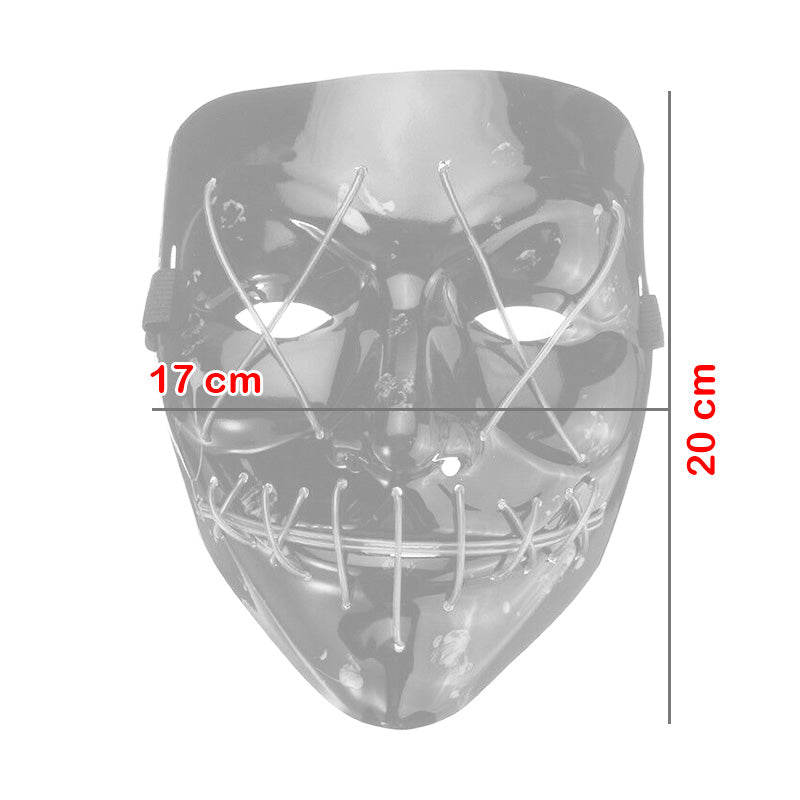 Máscara LED La Purga: Una Noche Sin Límites