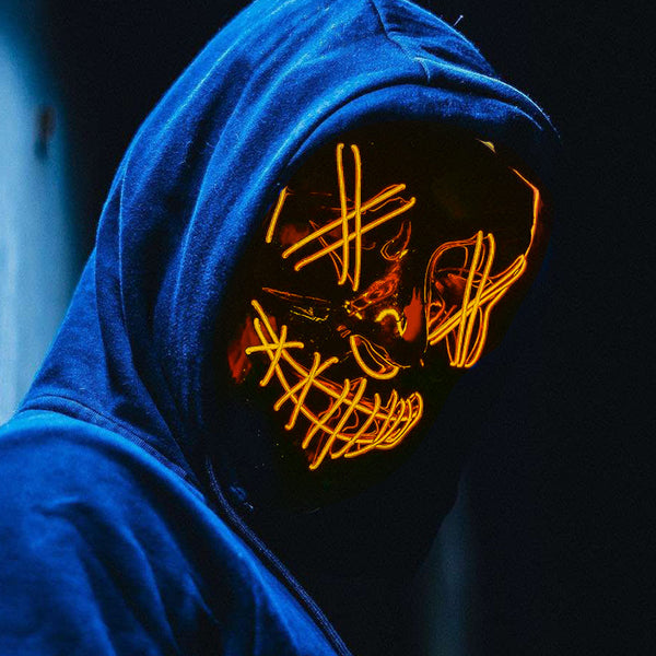 Máscara LED La Purga: Una Noche Sin Límites