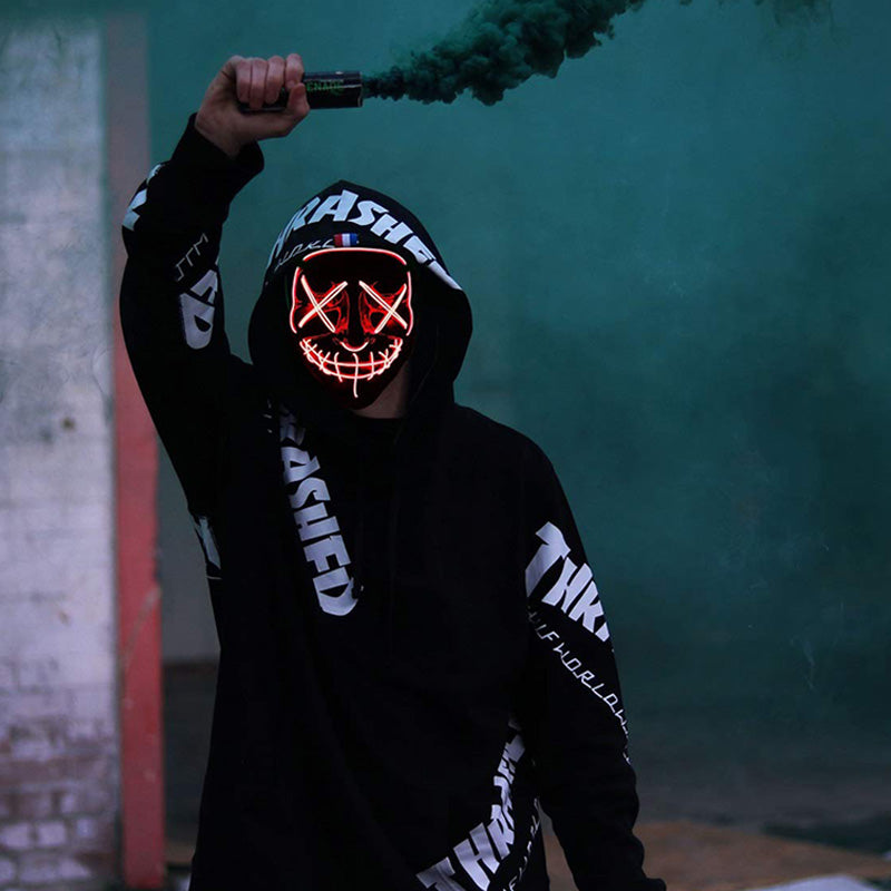 Máscara LED La Purga: Una Noche Sin Límites