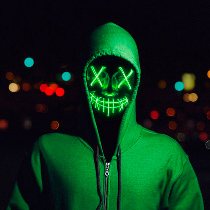 Máscara LED La Purga: Una Noche Sin Límites