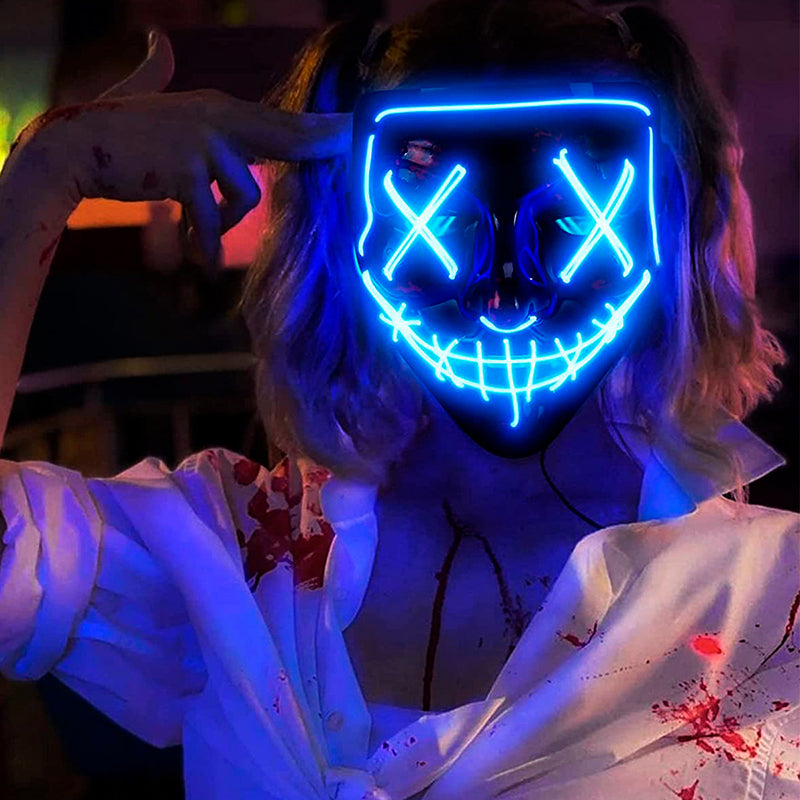 Máscara LED La Purga: Una Noche Sin Límites
