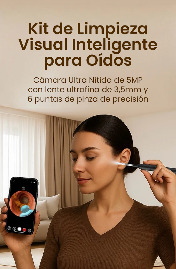 Limpiador de Oídos com Cámara
